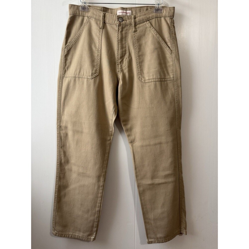 LUCKY BRAND JEANS Sz 10/30 90s Loose High Rise Straight Khaki Women’s